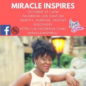 Live Chat On Identity, Purpose, And Destiny Discovery @ Facebook Page